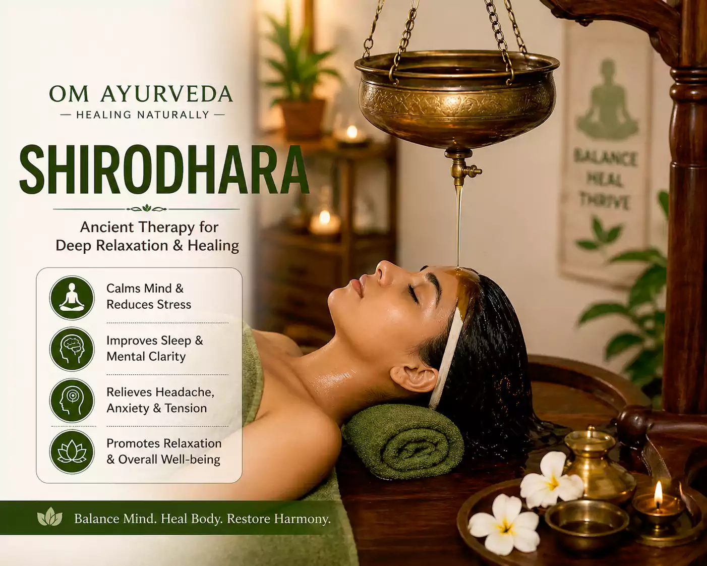 Authentic Shirodhara